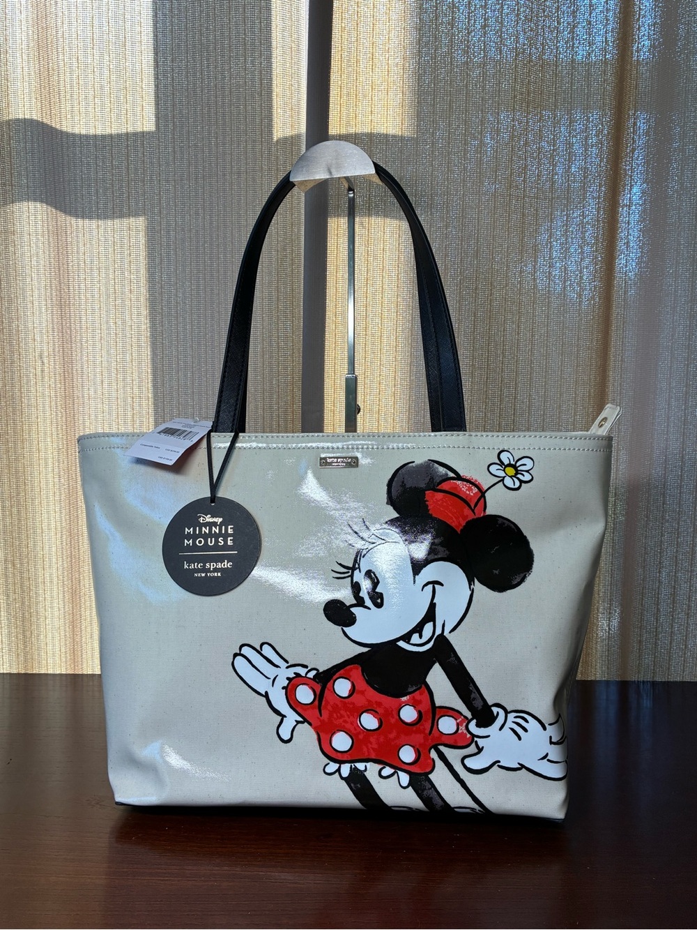 kate spade x Disney Minnie Mouse Tote with Red Accents